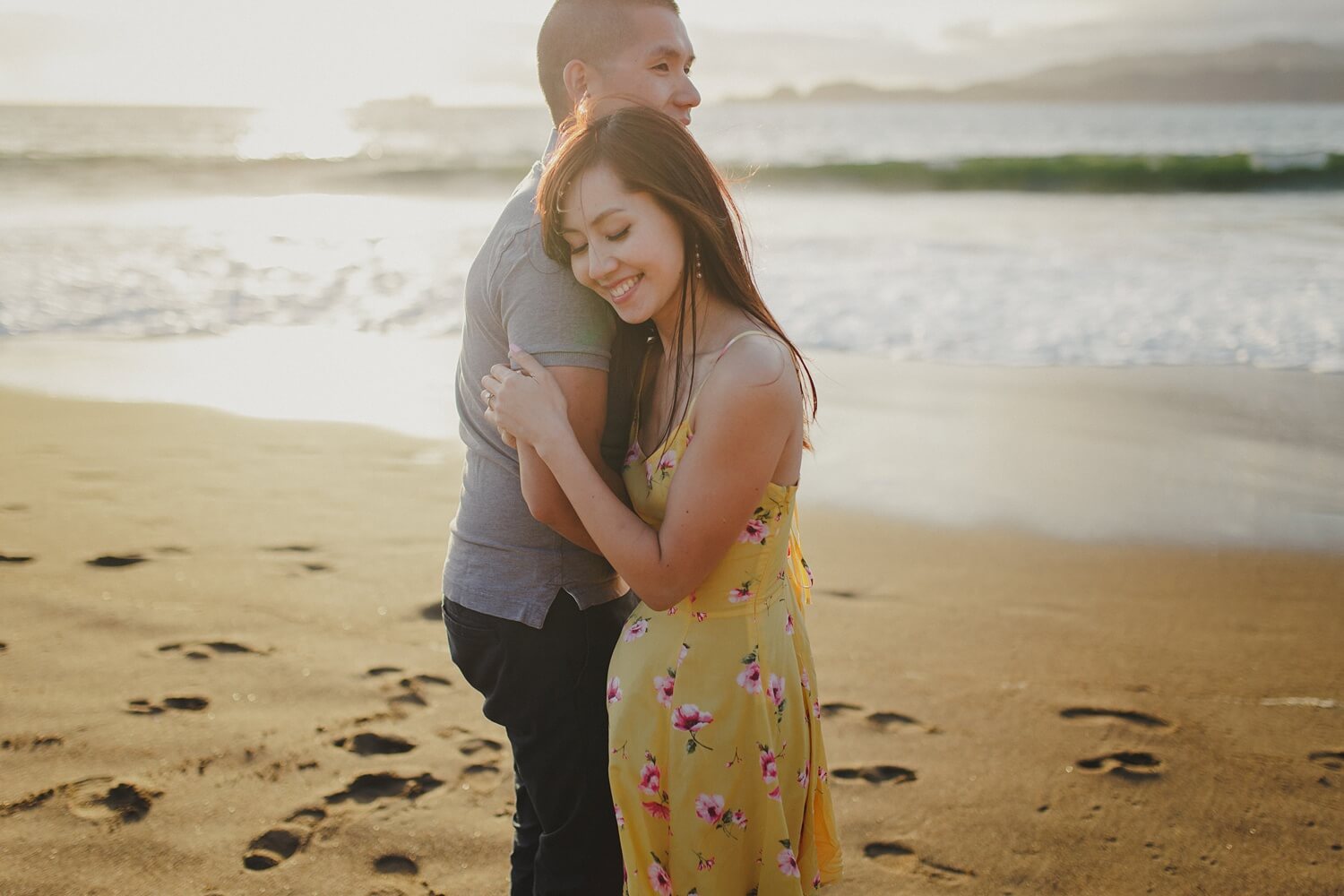 Lisa and Julian // Baker Beach Presidio San Francisco Engagements