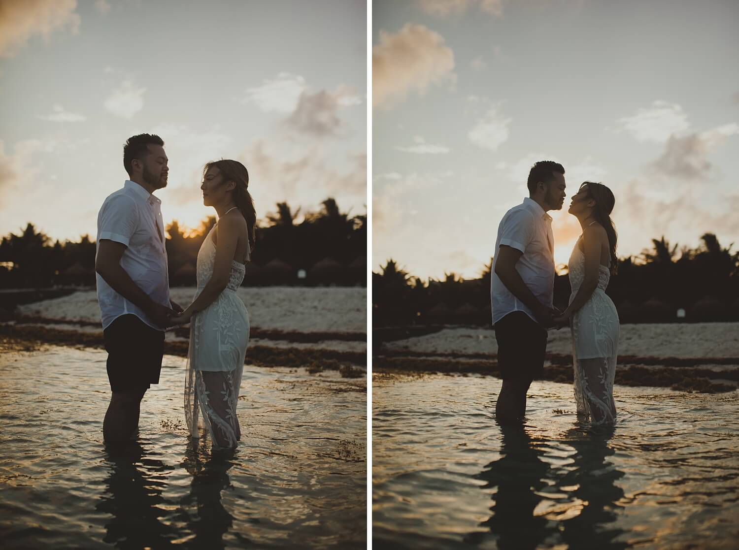 cancun engagement photography based out of san francisco bay area beach sunset wedding photos