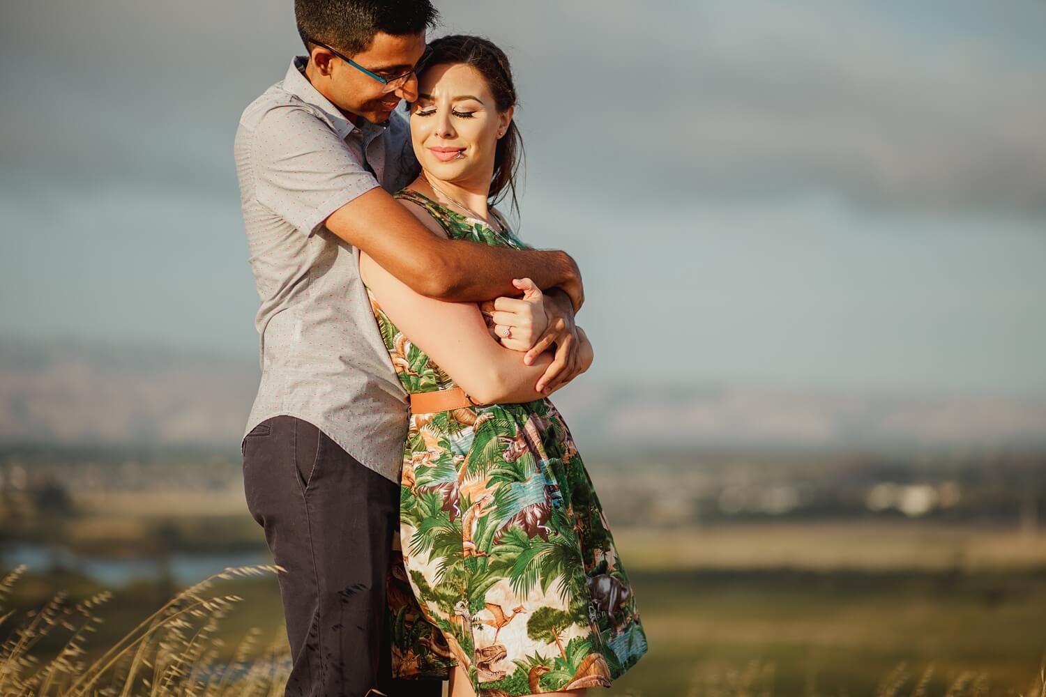 san francisco bay area east bay coyote hills rocks fields bay engagement photography couples portrait session engagement photos natural light affordable wedding photography