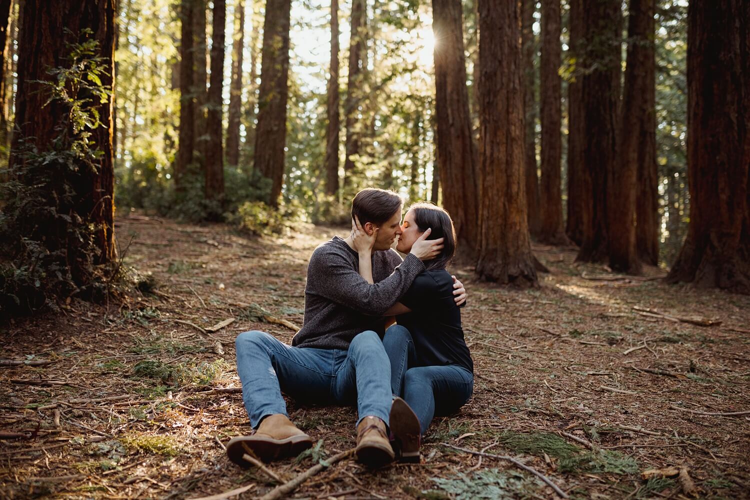 Anna and James // Oakland Redwoods Engagement